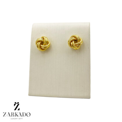 گوشواره میخی طلا گره تیفانی درشت