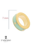 پلاک طلا حلقه مینادار و گوی کد P11413