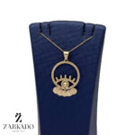 پلاک طلا چشم و پولک کد P11597