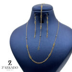 گوشواره آویز طلا کارتیه و گوی کد E12417