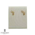 گوشواره میخی طلا بینهایت و قلب کد E11616