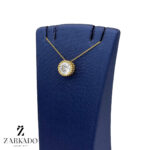 پلاک طلا تک نگین با گوارسه کد P11910