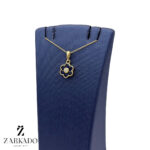 پلاک طلا گل نگیندار کد P11905