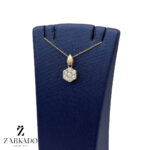 پلاک طلا گل نگیندار کد P11919