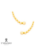 گوشواره میخی طلا منحنی بابل کد E24931