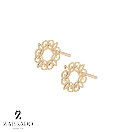 گوشواره میخی طلا طرح مدرن