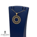 پلاک طلا طرح گل بابونه کد P12212