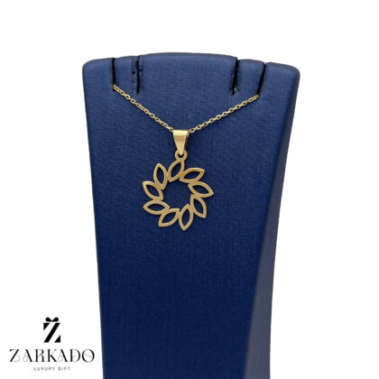 پلاک طلا گل