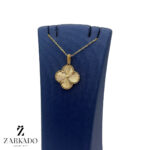 پلاک طلا طرح ونکلیف تراشدار سایز بزرگ کد P13975