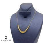 گردنبند طلا طرح گوی لبخندی کد N13039