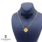 گردنبند طلا ونکلیف نگین دار کد N13983