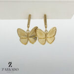 گوشواره آویز پروانه جلوا سایز بزرگ کد E14130