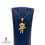 پلاک طلا تدی طرح چشم نظر کد P8389