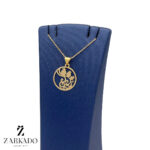 پلاک طلا دایره و انار کد P14344