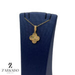 پلاک طلا ونکلیف تراشدار سایز 3 کد P25844