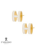 گوشواره میخی طلا طرح هرمس کد E15092