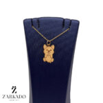 پلاک طلا سگ و قلب کد P17092