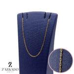 زنجیر طلا فلامینگو مدل کشیده 40cm