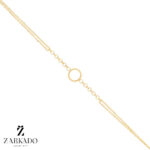 دستبند طلا دایره و رولو کد B24888