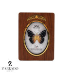 پلاک طلا پروانه پارچه ای پلنگی کد P17283