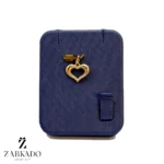 پلاک طلا طرح قلب توخالی تپل کد P31838