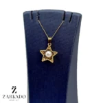 پلاک مرواریدی فیوژن ستاره طلا کد P18210