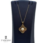 پلاک مرواریدی فیوژن ونکلیف طلا کد P18209