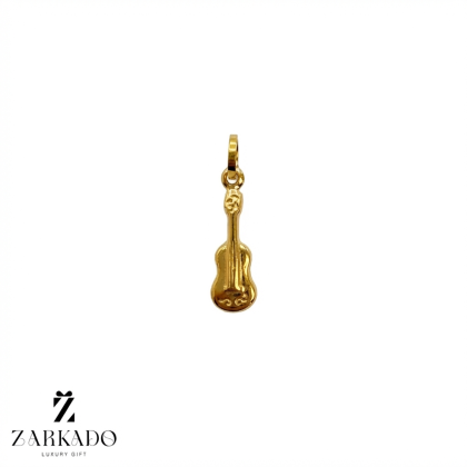 پلاک طلا طرح گیتار کوچک