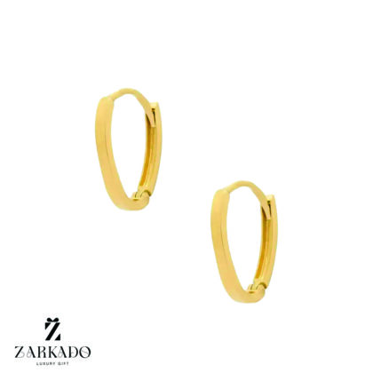 گوشواره کلیپسی طلا طرح بیضی