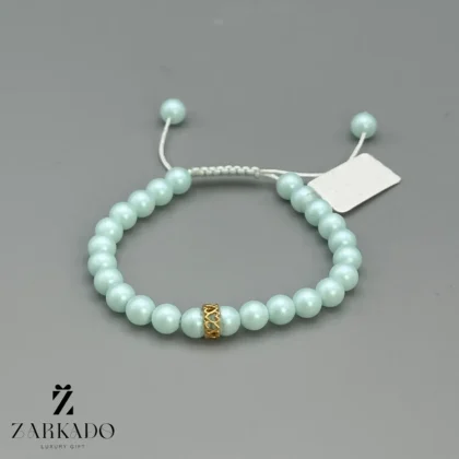 دستبند سنگی و طلا حلقه قلب با سنگ مات تیفانی