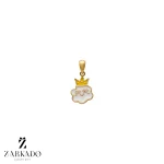 پلاک طلا ابر و تاج کد P4618