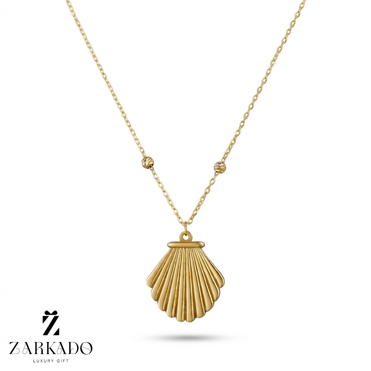 گردنبند طلا طرح صدف
