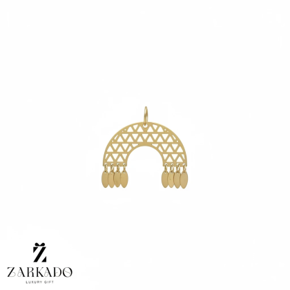 پلاک طلا طرح طاق پولکی