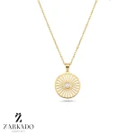 پلاک طلا طرح خورشید و مروارید کد N2181