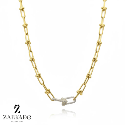 گردنبند طلا تیفانی نگیندار