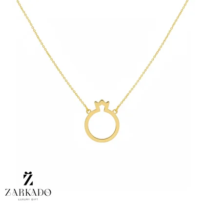 گردنبند طلا طرح انار لیزری