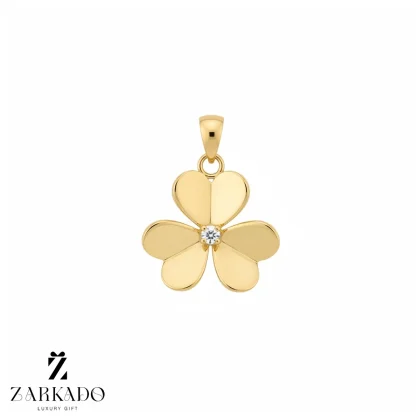 پلاک طلا طرح فلورا ونکلیف