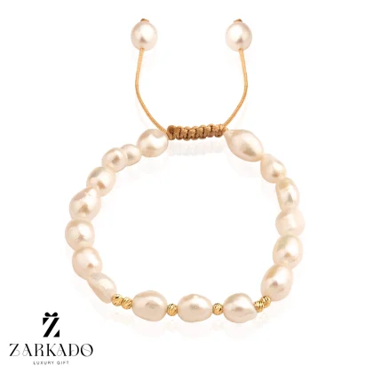 دستبند مروارید پرورشی و گوی البرنادو طرح 2