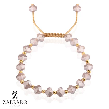 دستبند سنگی و طلا طرح ونکلیف و گوی طلا البرنادو