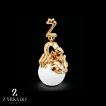 پلاک ماه تولد آبان طلا و مروارید