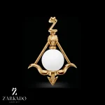 پلاک ماه تولد آذر طلا و مروارید