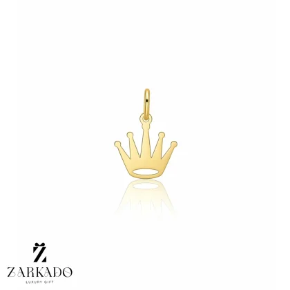 پلاک طلا لیزری سبک طرح تاج