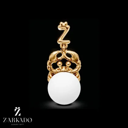 پلاک ماه تولد تیر طلا و مروارید