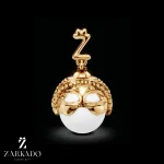 پلاک ماه تولد خرداد طلا و مروارید