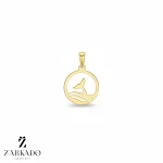 پلاک طلا لیزری سبک طرح دم وال و ساحل