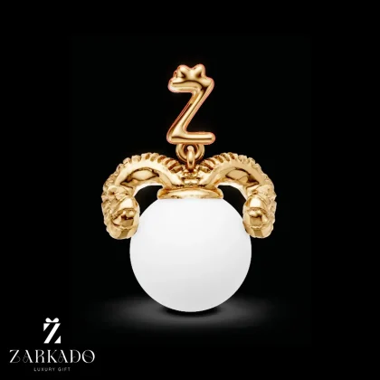 پلاک ماه تولد فروردین طلا و مروارید