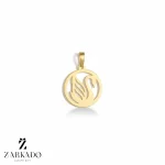 پلاک طلا لیزری سبک طرح دریاچه قو