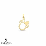 پلاک طلا لیزری سبک طرح میکی