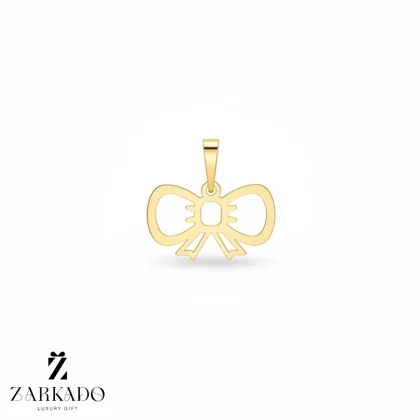 پلاک طلا لیزری سبک طرح پاپیون زیبا