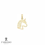 پلاک طلا لیزری سبک طرح یونیکورن